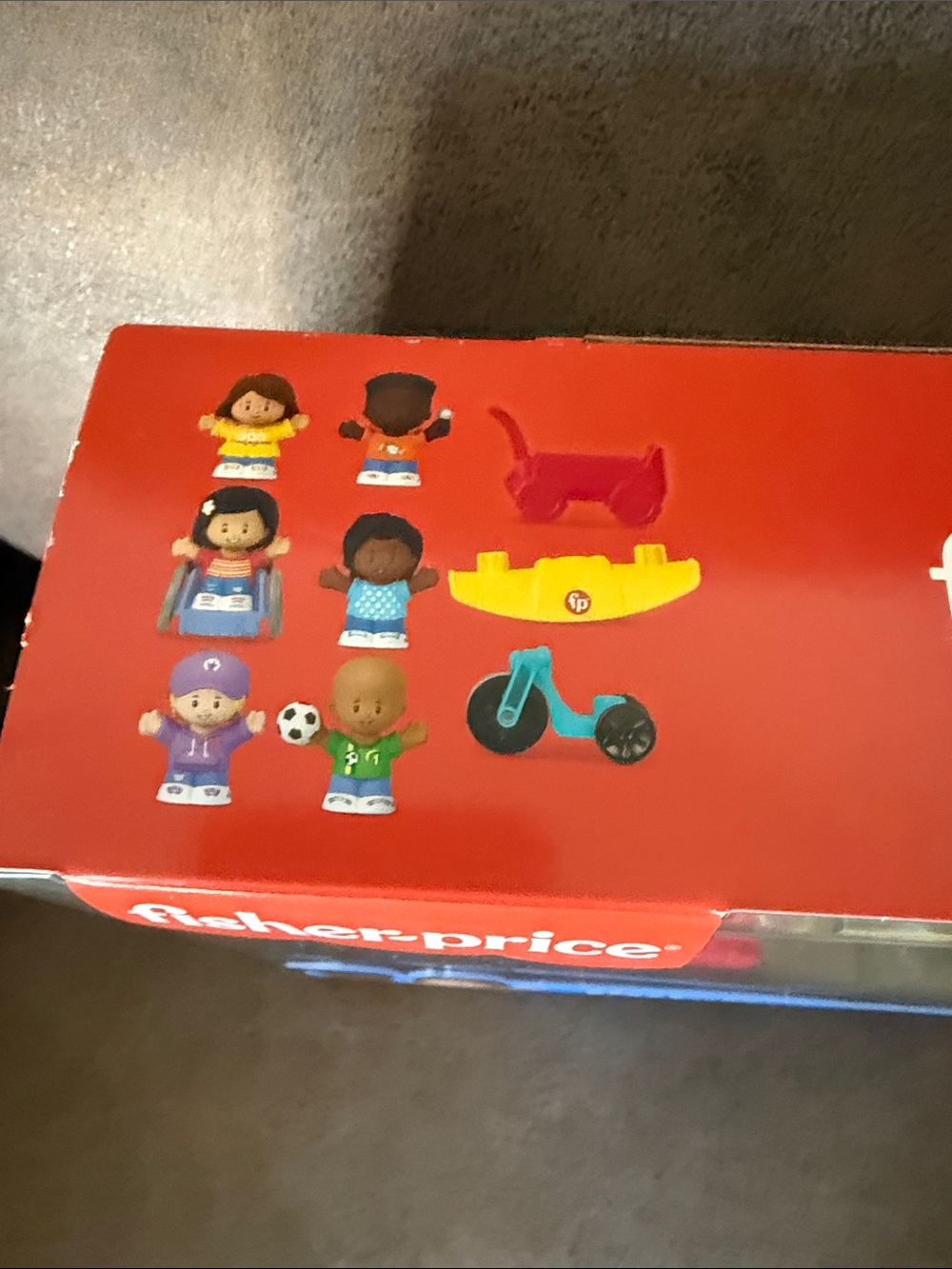 Fisher-Price Little People 6 Figure Pack with trike, wagon, & wheelchair - Picture 3 of 5